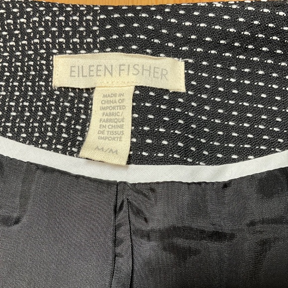 EILEEN FISHER 100% Organic Cotton Kurume Dash Jacket / Blazer Fully Lined Sz M - Picture 5 of 11